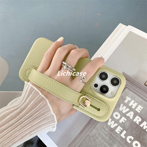 Étui de téléphone Lichicase avec dragonne et béquille tendance pour Oppo Find X9 X9 Pro, coque arrière en cuir pour téléphone portable - Product Image 1