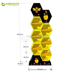 用于糖果食品的蜂窝状纸板展示