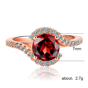 Anello Classico da Donna in Tono Rosa, Gioiello Elegante e Scintillante, Vendita all'Ingrosso - Product Image 5