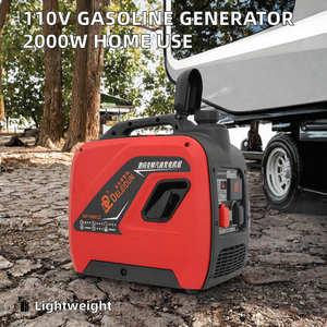 Generador de Gasolina Refrigerado por Aire de 120V CA, Venta Directa de Fábrica, para Uso Doméstico y Exterior, 2000W, Cuatro Tiempos, 5.5 Litros, Arranque Manual - Product Image 2