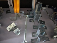 Ensemble complet d'accessoires de montage photovoltaïque galvanisés à chaud pour système de panneaux solaires, quincaillerie de fixation résistante à la corrosion