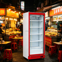 Réfrigérateur commercial YULONGE pour supermarché, vitrine réfrigérée verticale à porte vitrée, armoire à boissons alcoolisées