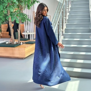 Abaya Elegante para Mujer, Diseño de Bordado Tradicional de Oriente Medio, Estilo Miyake Plisado, Elástico en Cuatro Direcciones, Otoño, Directo de Fábrica - Product Image 4