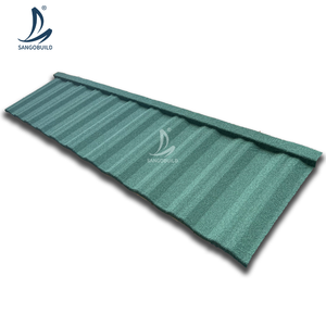 Tuiles de toiture en métal revêtues de pierre pour toiture en acier de Miami en Floride, 1340x420mm, calibre 26, interverrouillage, maisons préfabriquées, toiture moderne - Product Image 4