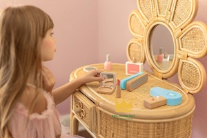 Mesa de mimbre para niños de la mejor calidad, ecológica y hecha a mano en Vietnam, diseño de lujo para bebés - Product Image 2