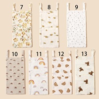Sac de rangement double couche en crêpe pour jouets et couches, à suspendre au lit de bébé