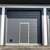 Portes de garage en acier galvanisé à bas prix, panneaux anti-pincement, isolation, porte d'entrepôt