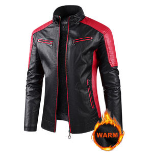 เสื้อโค้ทหนังผู้ชายสำหรับฤดูใบไม้ผลิและฤดูใบไม้ร่วง แบรนด์ดัง ทรงหลวมและหนา แขนยาว ดีไซน์ทันสมัยและใช้งานได้หลากหลาย กำลังเป็นที่นิยม - Product Image 3