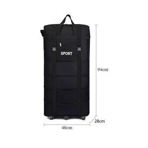 Sac de voyage extensible 22 <span class=keywords><strong>25</strong></span> 31 pouces, sac de transport pour l'enregistrement à l'aéroport, pliable, grande capacité, S M L, sac à dos extra large, <span class=keywords><strong>bagage</strong></span> de rangement avec roulettes - Product Image 5