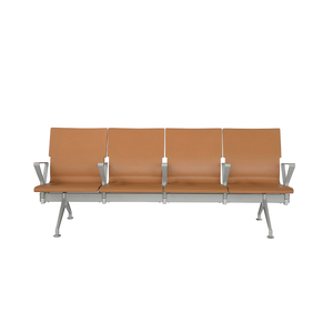 Banco de Espera de Cuero Personalizado de 3 Plazas, Silla de Espera, Silla de Salón, Área Pública, Aeropuerto, Silla de Espera de Lujo, Asientos de Aeropuerto - Product Image 2