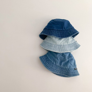 Topi Bayi Musim Semi dan Gugur Gaya Ins untuk Anak Laki-laki dan Perempuan, Topi Denim Bayi, Topi Bucket Anak Pelindung Sinar Matahari - Product Image 2