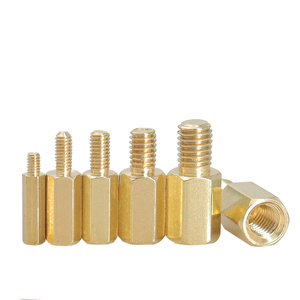 Tùy chỉnh Hex Nam Nữ <span class=keywords><strong>PCB</strong></span> Bo mạch chủ Brass Threaded điều chỉnh standoff Spacer, tùy chỉnh Brass standoff - Product Image 1