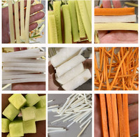 Elektrische Aardappelchips Snijder Roestvrijstalen Wortel Elektrische Aubergine Aardappelstrip Snijmachine