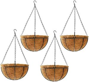 Coconut Coir Hanging Planter Basket - Biodegradable Moss <strong>Liner</strong> for Strawberries, Orchids and Potted <strong>Garden</strong> Plants - Product Image 4