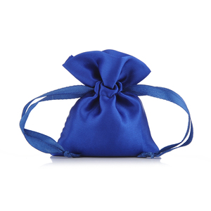 8*11Cm बैंगनी रंग के साटन बैग कस्टम लोगो स्वीकार बहु रंग मिनी Drawstring उपहार पाउच के लिए कॉस्मेटिक बाल बंडलों बाल बैग