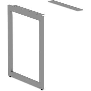 Base de Retorno Alera Serie Open Office con Patas en O, Totalmente Ajustable, Diseño Moderno, 36 70.78w X 23.38d X 28.5h, Plateada, para Edificios de Oficinas - Product Image 4