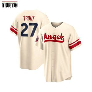 2022 Los Angeles Angel City Connect \ 17 Shohei Ohtani \ 27 <span class=keywords><strong>Mike</strong></span> <span class=keywords><strong>Trout</strong></span> \ 6 Anthony Rendon Sewn Baseball Jersey S-5xl - Product Image 3