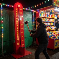 Machine de jeu d'arcade interactive de frappe au marteau haute intensité pour parc d'attractions Carnival