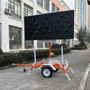 Panel de Señalización de Tráfico Solar Hankun con Pantalla LED, Montaje en Suelo, Lámina Reflectante IP65, Marco Q235 - Product Image 2