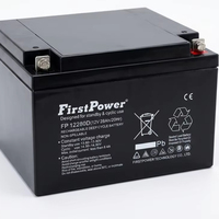 Batería de plomo-ácido sellada de ciclo profundo FirstPower FP12280D 12V28Ah al por mayor, recargable para sistemas solares, scooters, seguridad y juguetes.