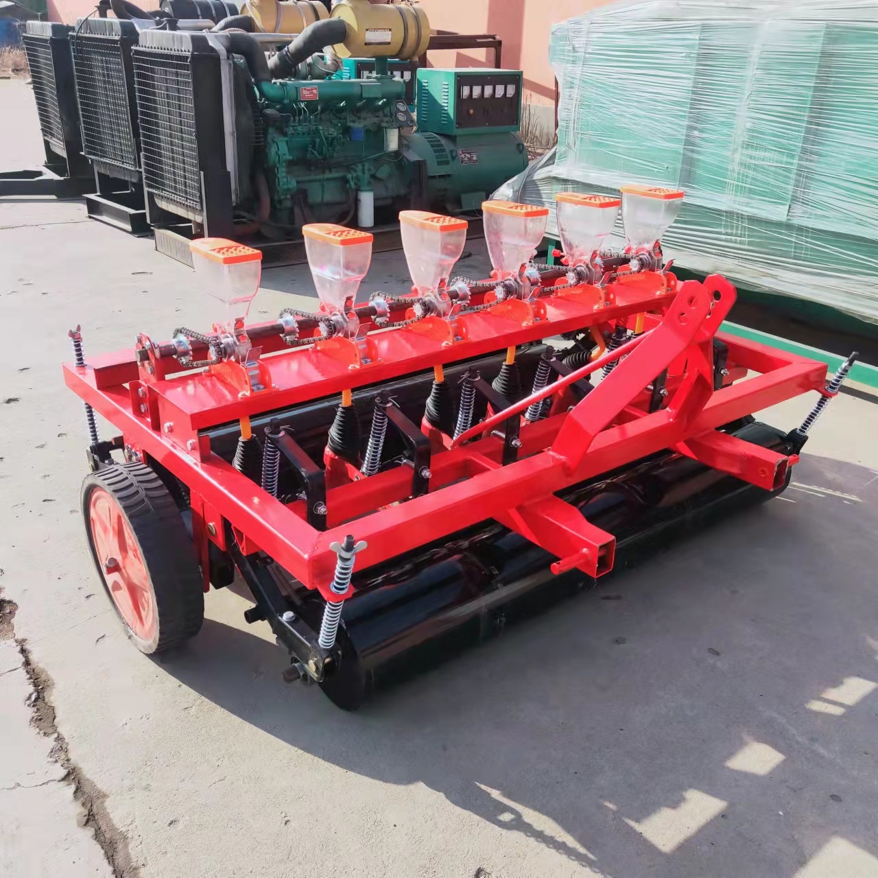 10 Row Tractor Trailed Vegetable Seed Sowing Machine Onion Planter For