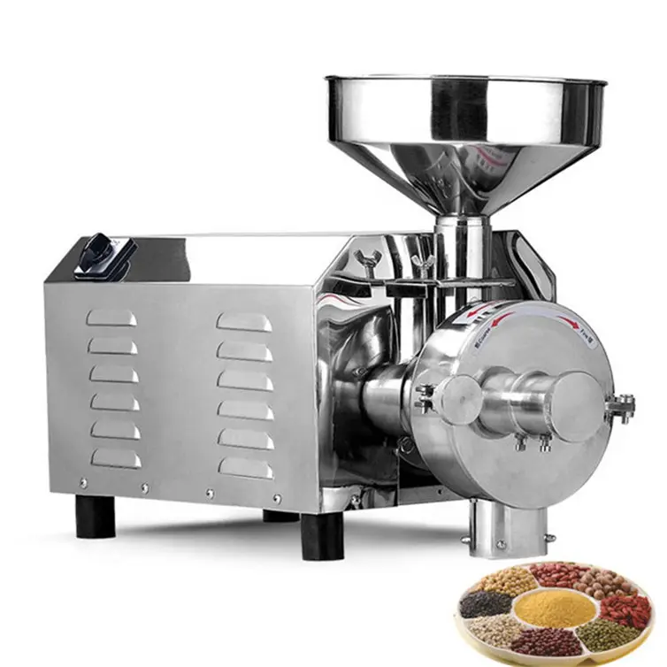 Food grade material 2.2 KW grain mill grinder and mixer electric vertical grinding mill