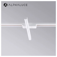 Système d'éclairage LED commercial encastré sur rail, réglable, COB, ETL, DALI, Zigbee, pour le luxe et le commerce de détail, 6 spots sur rail