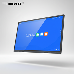 Monitor Interactivo Grande de 85 Pulgadas con Sistema Dual Android/Windows, Altavoz y Micrófono Integrados para Despliegue en Sala de Control de KPI de Fábrica - Product Image 1