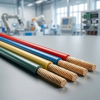 Kabel Listrik Tembaga Telanjang Berisolasi PVC 2/3/4/5/6 Inti untuk Instalasi