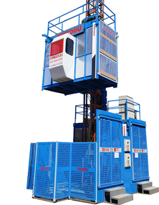 Economical mast section for construction hoist lift for power stations with mast section and rack - Product Image 1