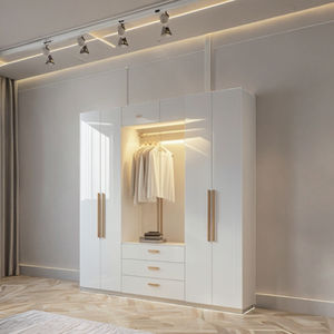 Snej ตู้เสื้อผ้ายืนอิสระขนาดใหญ่เฟอร์นิเจอร์แผงไม้สไตล์มินิมอลแบบทันสมัยดีไซน์ทนทานสำหรับห้องนอนบ้าน - Product Image 3