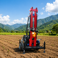 Machine de forage de puits d'eau portable à moteur diesel 78 CV, diamètre 300 mm, profondeur 300 m pour la surveillance des eaux souterraines, marque LUWEI