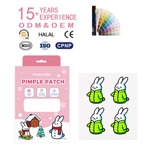 Dotdot tambal jerawat kelinci musim dingin, populer motif kelinci tambal jerawat - Product Image 1