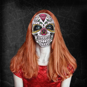 Décoration <span class=keywords><strong>de</strong></span> fête d'Halloween en EVA, crâne d'horreur, fantôme, sublimation thermique, accessoire <span class=keywords><strong>de</strong></span> cosplay pour <span class=keywords><strong>carnaval</strong></span>, DIY, livraison directe transfrontalière - Product Image 4