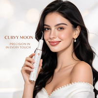 CURVY MOON Dernier Nettoyeur Ultrasonique Portable pour Dents Canines, Éliminateur de Plaque Dentaire, Blanchisseur de Dents, Détartreur Dentaire