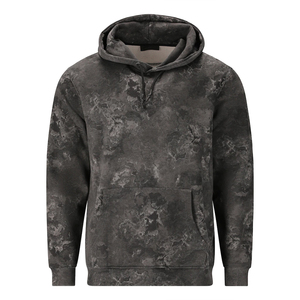 Sweat à capuche épais pour homme KingSen, de haute qualité, style rétro, effet vieilli, délavé à l'acide, brodé, imprimé numériquement, pour l'hiver - Product Image 5
