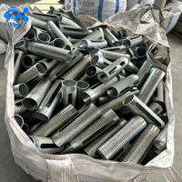Étai métallique à réglage rapide, réglable en hauteur par broche télescopique, pour coffrage et soutènement, réutilisable pour les travaux de construction en béton