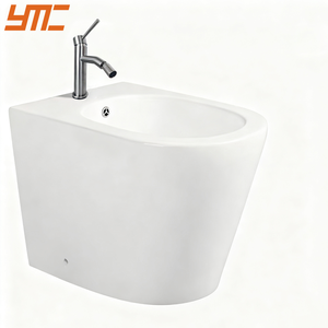 不锈钢现代浴室坐浴盆混合龙头 YMC 单孔拉丝镍银代表陶瓷阀芯 - Product Image 2