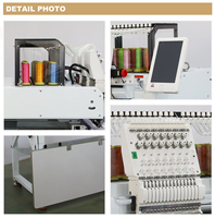 SIV Machine à broder automatique chinoise à trois têtes contrôlée par ordinateur de haute qualité pour T-shirts et chapeaux État neuf