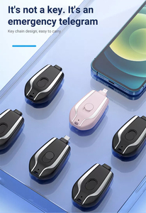 Xách tay 1500mAh-2000mAh công suất cao ngân hàng điện pin keychain Torch 3000mAh sao lưu 5V khuyến mại Cáp Mini vòng chìa khóa - Product Image 3