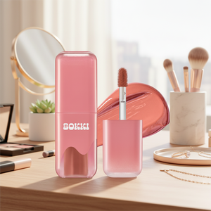 Bokki ลิปกลอสสีดำ GB06เครื่องสำอางลิปสติกสีแดงติดทนนานชีสปะการังกลอสที่มีผลเพิ่มความชุ่มชื้น - Product Image 3