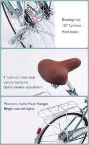 จักรยานผู้หญิงราคาถูกสำหรับผู้ใหญ่ จักรยานเมือง คลังสินค้า EU ขนาด 24 26 นิ้ว <span class=keywords><strong>จักรยานมือสอง</strong></span>จากญี่ปุ่นสำหรับผู้หญิง - Product Image 6