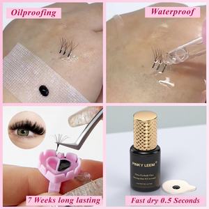 Pinky Leem Custom Private Label 0.5 Sec <b>Individual</b> Fast Dry Lash Extension Glue Adhesive <b>Eyelashes</b> Glue Waterproof <b>Eyelash</b> Glue - Product Image 2