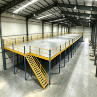 HONGXIN Étagère de mezzanine en acier robuste sans boulons, en acier laminé à froid, revêtement poudré, résistant à la corrosion, réglable et personnalisable