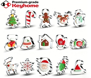 <span class=keywords><strong>Emporte</strong></span>-pièce de Noël en acier inoxydable de qualité alimentaire, forme flocon de neige, compatible lave-vaisselle, avec logo personnalisé, outil de pâtisserie pour les fêtes de Noël - Product Image 2
