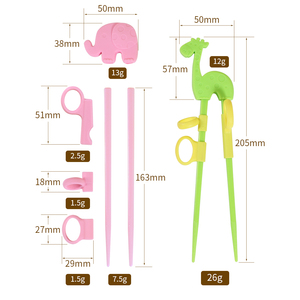 Logotipo OEM que hace <span class=keywords><strong>palillos</strong></span> <span class=keywords><strong>de</strong></span> plástico para niños y bebés <span class=keywords><strong>de</strong></span> grado alimenticio, coreano, chino, japonés, respetuosos con el medio ambiente - Product Image 2