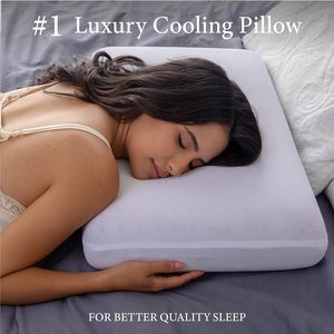 Almohadas <span class=keywords><strong>de</strong></span> Espuma Viscoelástica Refrigerante Pharmedoc OEM, Paquete <span class=keywords><strong>de</strong></span> 2, Almohada Ventilada Lilac Dreamer para Cama, Almohadas para Lectura <span class=keywords><strong>y</strong></span> Descanso - Product Image 2