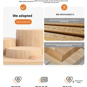 <span class=keywords><strong>Lit</strong></span> <span class=keywords><strong>superposé</strong></span> en bois / <span class=keywords><strong>Lit</strong></span> capsule à succès avec rideaux et escaliers, adapté aux hôtels et appartements - Product Image 2