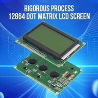 Module d'affichage LCD COB STN 128x64 HUIJING, type COG, 5V, fond jaune, texte noir, port parallèle, en stock, directement de l'usine