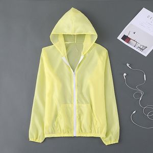 Women's Summer Sun Protection Jacket White Upf 50 Anti Uv Lightweight Hooded Coat Korean Style Student Wear - Product Image 3